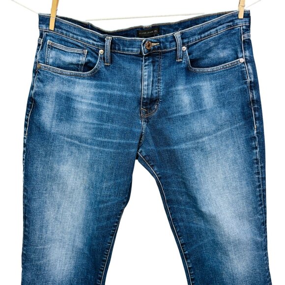 Silver Mens Machray Athletic Fit Straight Leg Jeans Stretch Denim Size W36/L30 - Picture 4 of 12